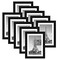 5x7 Picture Frame Set of 10, Display Pictures 4x6 with Mat or 5x7 Without Mat, Multi Photo Frames Collage for Wall or Tabletop Display, Black